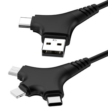 New 6 in 1 Cable, Data Cable, USB Quick Charger QC3.0/2.0