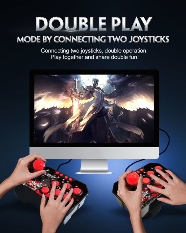 Switch Gamepad, Support Double Players Connecting Two Joysticks